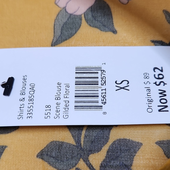 Cabi Scene Blouse Gilded Floral #5518  Size XS NWT - Picture 9 of 12